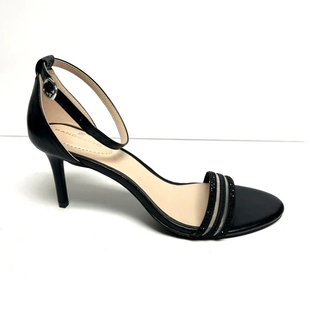 Bandolino Womens Macky Heel Black Size 9 M